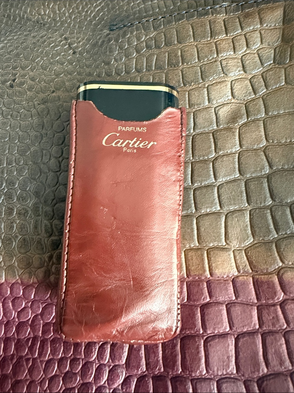 MUST DE CARTIER 30ML VINTAGE PARFUM With Leather Pouch